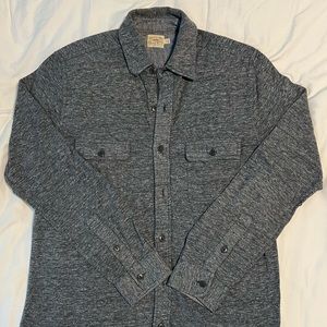 FAHERTY BRAND Dual Knit Belmar Shirt / Charcoal / Mens / Small